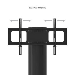 "Avf Chepstow Wooden Column Tv Stand, For Tvs 32-65"" - Black" - thumbnail 5