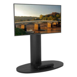 "Avf Chepstow Wooden Column Tv Stand, For Tvs 32-65"" - Black" - thumbnail 9