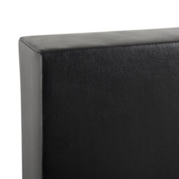 Beliani Divan Bed Faux Leather President 160 X 200 Cm (Eu King Size) Black/ White - thumbnail 4