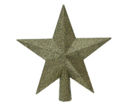 Decoris Rosemary Green Christmas Tree Topper Star Glitter Tree Decoration 19Cm - thumbnail 1