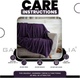 Gc Gaveno Cavailia Fluffy Pop Throw 150X200Cm Purple Lightweight Honeycomb Blanket For Bed Settee Throws For Sofas Couch Chair - thumbnail 5