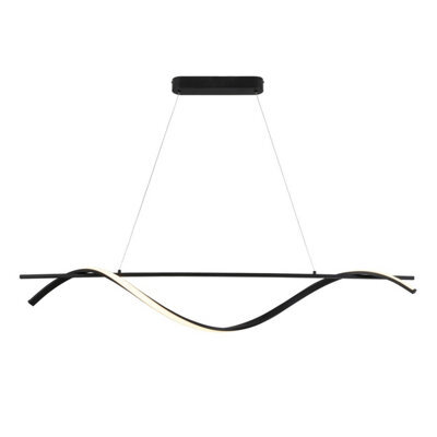 Luminosa Lighting Luminosa Boa Integrated Led Pendant Ceiling Light Matt Black 3000K 1350Lm - Uk Stock - image 1