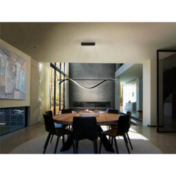 Luminosa Lighting Luminosa Boa Integrated Led Pendant Ceiling Light Matt Black 3000K 1350Lm - Uk Stock - thumbnail 2