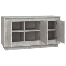 Berkfield Sideboard Concrete Grey 102X35X55 Cm Engineered Wood - thumbnail 6