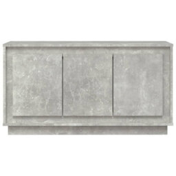 Berkfield Sideboard Concrete Grey 102X35X55 Cm Engineered Wood - thumbnail 5