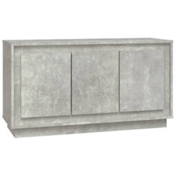 Berkfield Sideboard Concrete Grey 102X35X55 Cm Engineered Wood - thumbnail 2