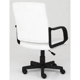 White  Computer Office Chair , Swivel Chair Height Adjustable Ergonomic - thumbnail 2