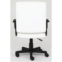 White  Computer Office Chair , Swivel Chair Height Adjustable Ergonomic - thumbnail 3