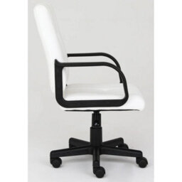 White  Computer Office Chair , Swivel Chair Height Adjustable Ergonomic - thumbnail 5