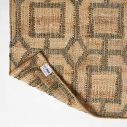 Homescapes Tiran Brown Geometric Handwoven Jute Rug, 90 X 150 Cm - thumbnail 5