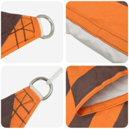 Walplus Sun Shade Sail Orange And Brown 4 X 5 X 6.4 M - thumbnail 4