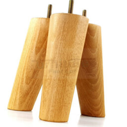 L&F Wood Legs Oak Washed 160mm High Set Of 4 Angled Replacement Furniture Feet Settee Chairs Sofas Footstools M8 - thumbnail 3