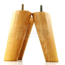L&F Wood Legs Oak Washed 160mm High Set Of 4 Angled Replacement Furniture Feet Settee Chairs Sofas Footstools M8 - thumbnail 4