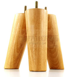 L&F Wood Legs Oak Washed 160mm High Set Of 4 Angled Replacement Furniture Feet Settee Chairs Sofas Footstools M8 - thumbnail 1