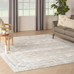 Glitz Glz03 Ivory Taupe Abstract Rug By Nourison-240Cm X 300Cm - thumbnail 1