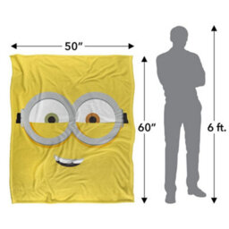 Minions Face Bob Blanket White (One Size) - thumbnail 5