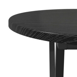 Berkfield Black Oak Coffee Table 80X40X40.5 Cm - Engineered Wood & Metal - thumbnail 6