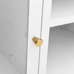 Berkfield Tv Cabinet White 105X35X52 Cm Steel And Glass - thumbnail 8