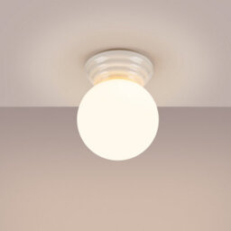 Luminosa Lighting Luminosa Zori Bathroom Ceiling Light White 1X G9Ip44 - thumbnail 4
