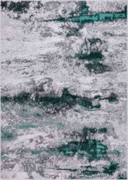 Onyx Modern Grunge Sprayed Abstract Area Rugs Aqua 120X170 Cm - thumbnail 6