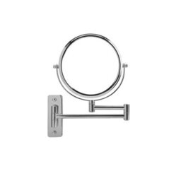 Showerdrape Lindos 3X Magnifying Chrome Extending Wall Mounted Shaving Mirror - thumbnail 5
