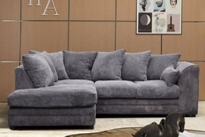 Alpha Designs Guild Logan Compact Corner Sofa Jumbo Cord Fabric