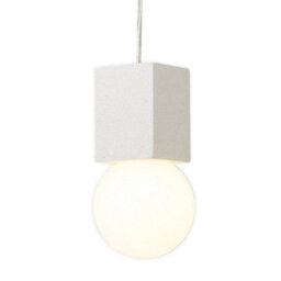 Luminosa Lighting Luminosa Galaxia Pendant Square, 1 Light E27, White / White Cement - thumbnail 5