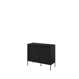 Arte Modern Trend Large Sideboard Cabinet (H1660mm W830mm D400mm) - Black Matt - thumbnail 3