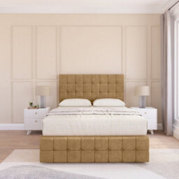 "Sloomy 2Ft6 Berlin Divan Bed Base Silver Naples ,2 Drawers, 12"" Footboard & 54"" Floor Standing Headboard - Small Single" - thumbnail 2