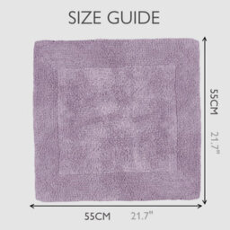 Allure Bath Fashions Elegance Reversible Heavyweight Shower Mat - Heather - thumbnail 3