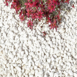 Charles Watson 9-12mm Polar White Marble Chippings Decorative Garden Stone Bulk Bag Approx. 850Kg - thumbnail 4
