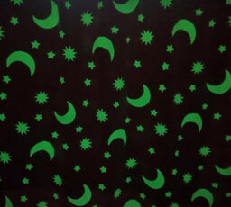 istyle mode Glow In The Dark Moon Grey Design Fleece Blanket 100 X 150Cm - thumbnail 2