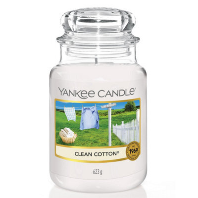 Yankee Candle Original Large Jar Scented Candle Clean Cotton, 623G - image 1