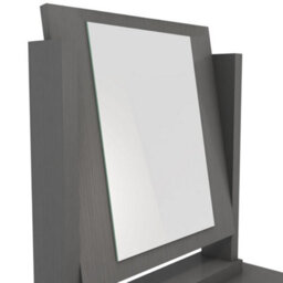 Seconique Nevada 4 Drawer Dressing Table Set 3D Grey Effect Including Stool And Mirror - thumbnail 6