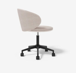 Koble Clara Home Office Chair In Natural Weave Fabric - thumbnail 2