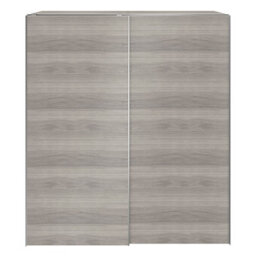 GoodHome Atomia Matt Grey Oak Effect Particle Board Wardrobe (H)2250mm (W)2000mm (D)655mm - thumbnail 1