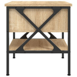 Berkfield Industrial Bedside Table Sonoma Oak 40X42X45 Cm Engineered Wood - thumbnail 7