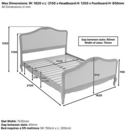 The Furniture Market French Chateau Oak 5Ft King Size Bed With Natural Linen Fabric - thumbnail 9