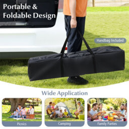 Costway 394 X 394 Cm Pop Up Gazebo Foldable Canopy Tent W/ Mesh Netting-Grey - thumbnail 8