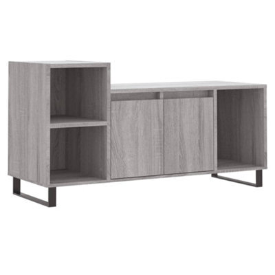 Berkfield Stylish Tv Cabinet Grey Sonoma 100X35X55 Cm Engineered Wood - image 1