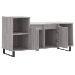 Berkfield Stylish Tv Cabinet Grey Sonoma 100X35X55 Cm Engineered Wood - thumbnail 6