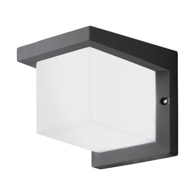 Ip54 Rated Anthracite Outdoor Wall Light With Built-In 10W Led Lamp - image 1