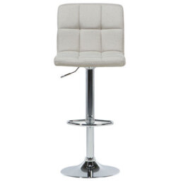 Beliani Set Of 2 Bar Chairs Marion Swivel Light Beige - thumbnail 5