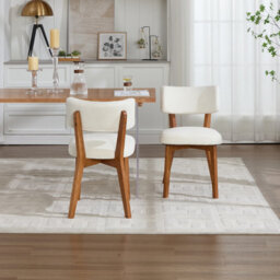 Matteo Mid-Century Modern Dining Chairs, Set Of 2 - Beige - thumbnail 8