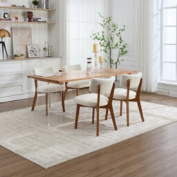 Matteo Mid-Century Modern Dining Chairs, Set Of 2 - Beige - thumbnail 9