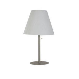 Lighting Collection Livorno White Solar Powered Outdoor Led Lamp - thumbnail 2