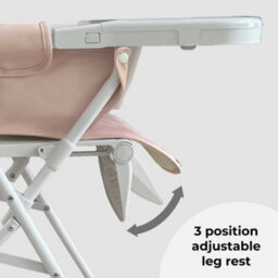 My Babiie Mbhc2 Compact Folding Highchair - Pink - thumbnail 6