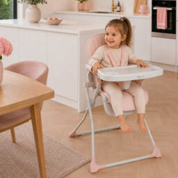 My Babiie Mbhc2 Compact Folding Highchair - Pink - thumbnail 2