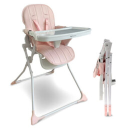 My Babiie Mbhc2 Compact Folding Highchair - Pink - thumbnail 1