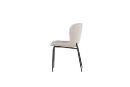 Set Of 2 Modesto Beige Boucle Dining Chairs  - D54Xw48Xh80Cm, Seat Height 48Cm - thumbnail 6